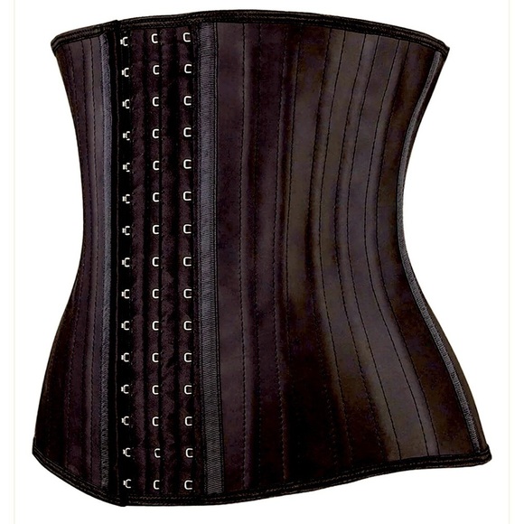 Rubber Corset Waist Cinch LatexShaper, 25 Bones by Yianna, XS - Picture 6 of 6
